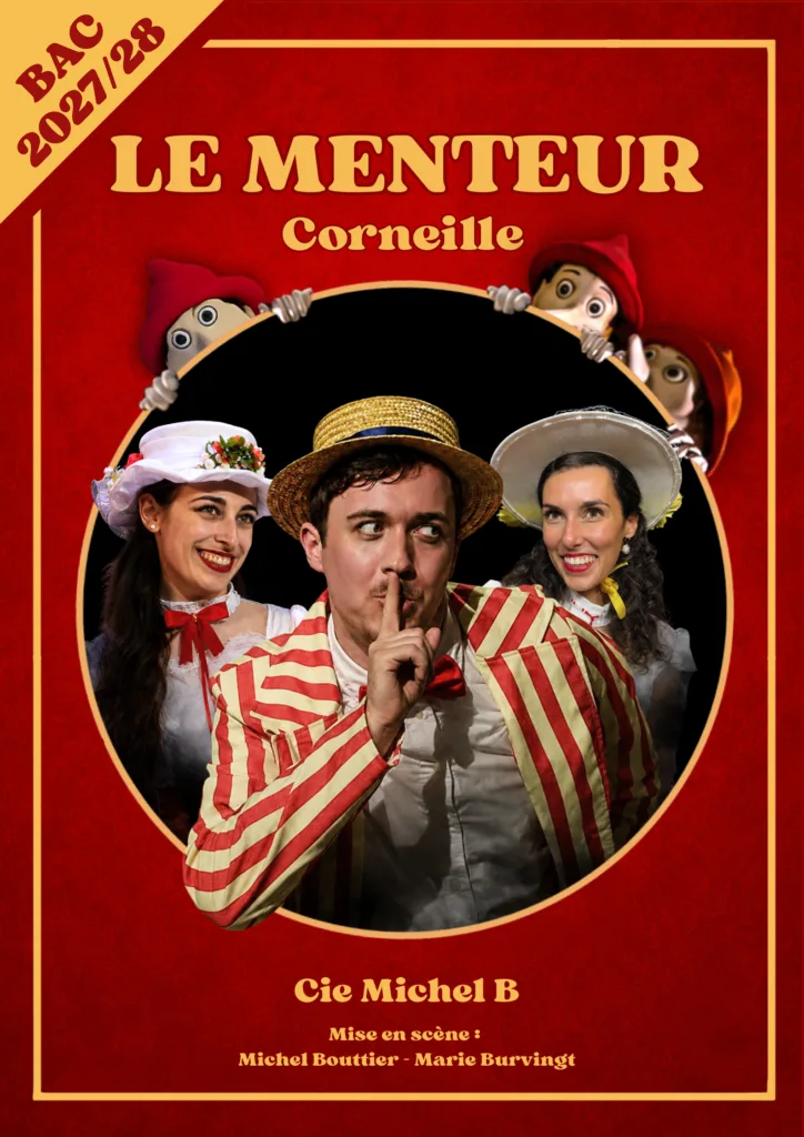 Affiche du spectacle Le Menteur de Corneille